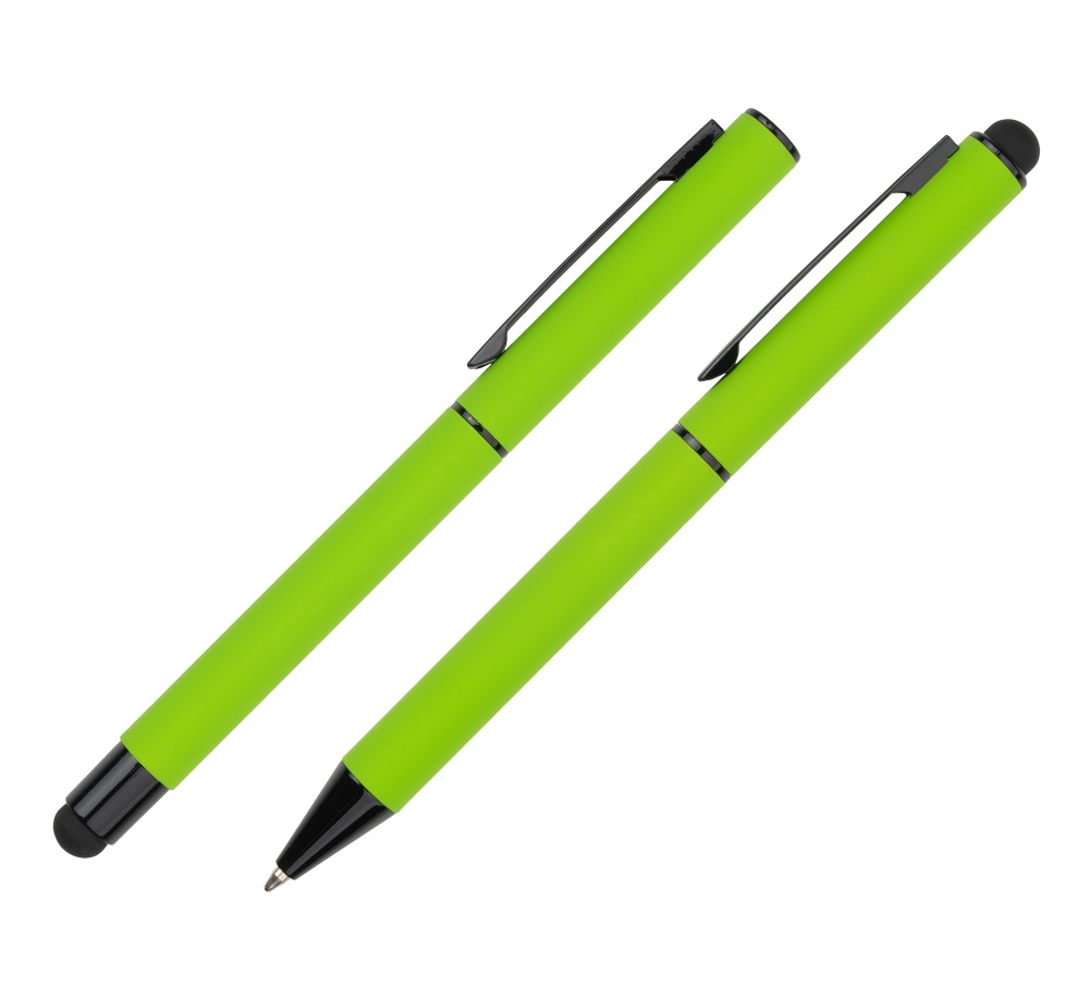 Logotrade promotional gift picture of: Writing set touch pen, soft touch CELEBRATION Pierre Cardin