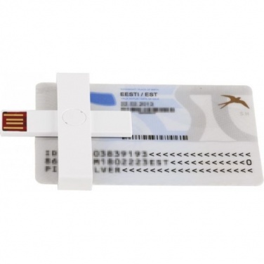 Logotrade promotional giveaways photo of: +ID smart card reader, USB, white