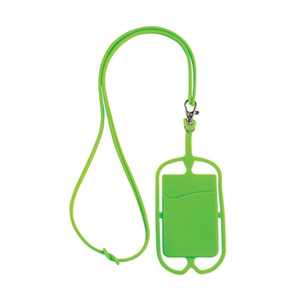 Logotrade advertising product image of: Lanyard with cardholder, Green