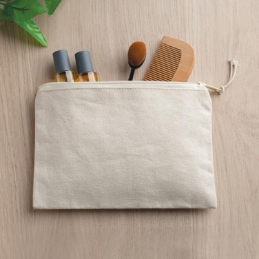 Logo trade advertising products picture of: Cotton canvas case, Beige