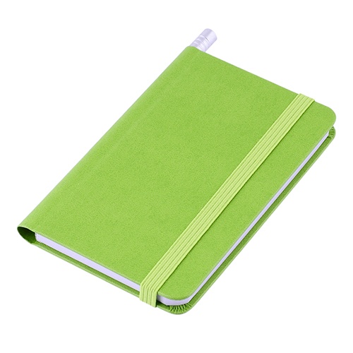 Logo trade promotional gifts image of: Notebook A7, Green