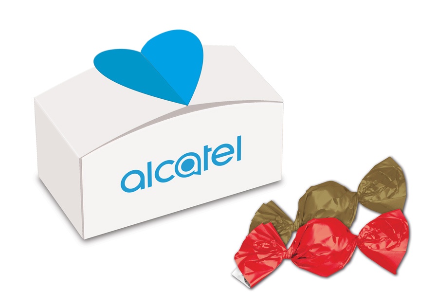 Logotrade promotional item image of: Heart box for 2 chocolates