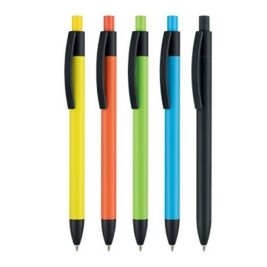 Logotrade promotional giveaway image of: Pen, soft touch, Capri, red