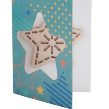 Logo trade corporate gift photo of: CreaX Christmas card, star