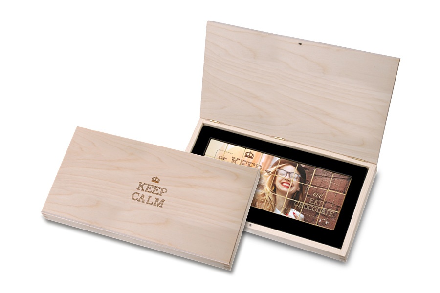 Logo trade business gifts image of: Print me choco - photo box