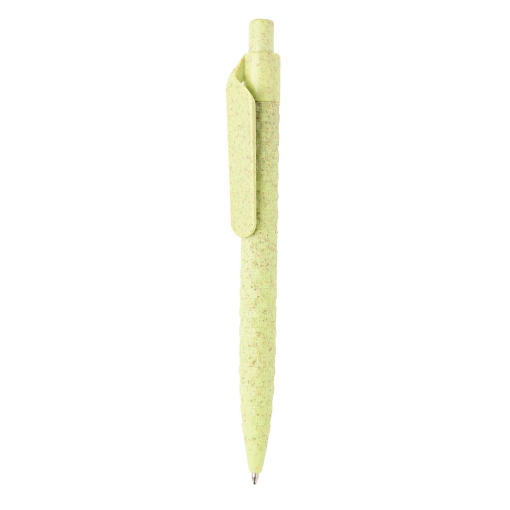 Logotrade promotional giveaway image of: Wheatstraw pen, green