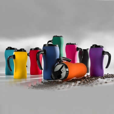 Logotrade promotional merchandise image of: THERMAL MUG COLORISSIMO, 450 ml