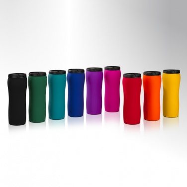 Logo trade promotional gift photo of: THERMAL MUG COLORISSIMO, 450 ml.