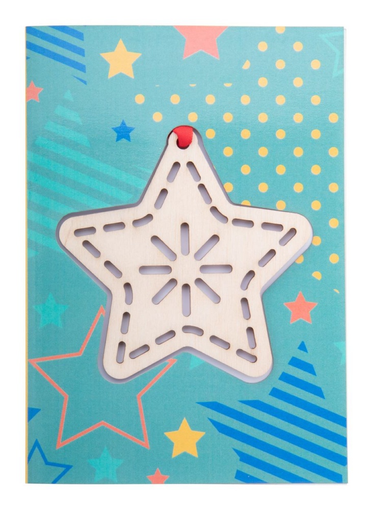 Logo trade promotional product photo of: TreeCard Christmas card, star