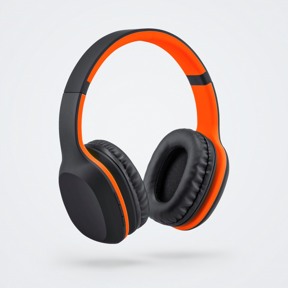 Logotrade promotional item picture of: Wireless headphones Colorissimo, orange