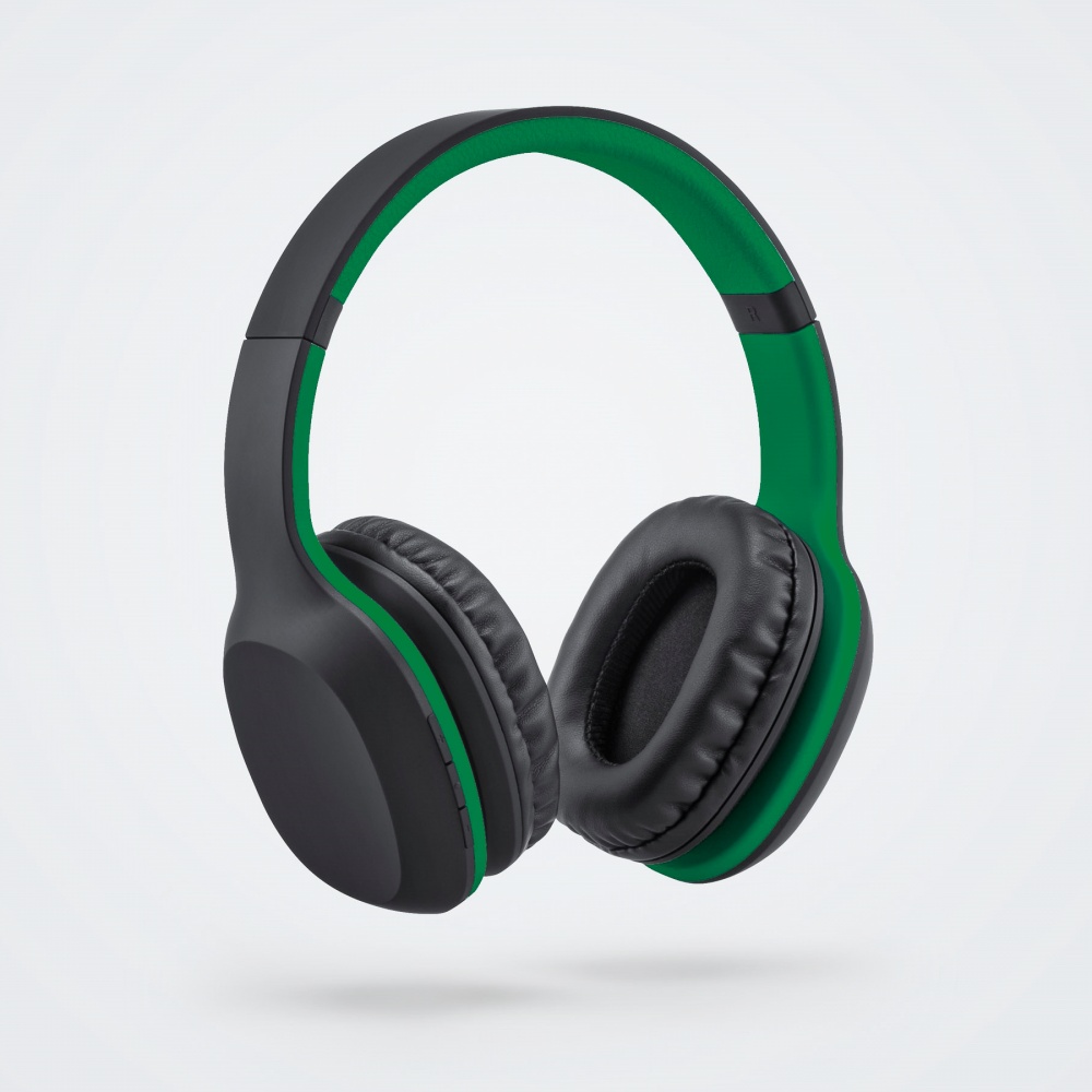 Logotrade promotional product picture of: Wireless headphones Colorissimo, green