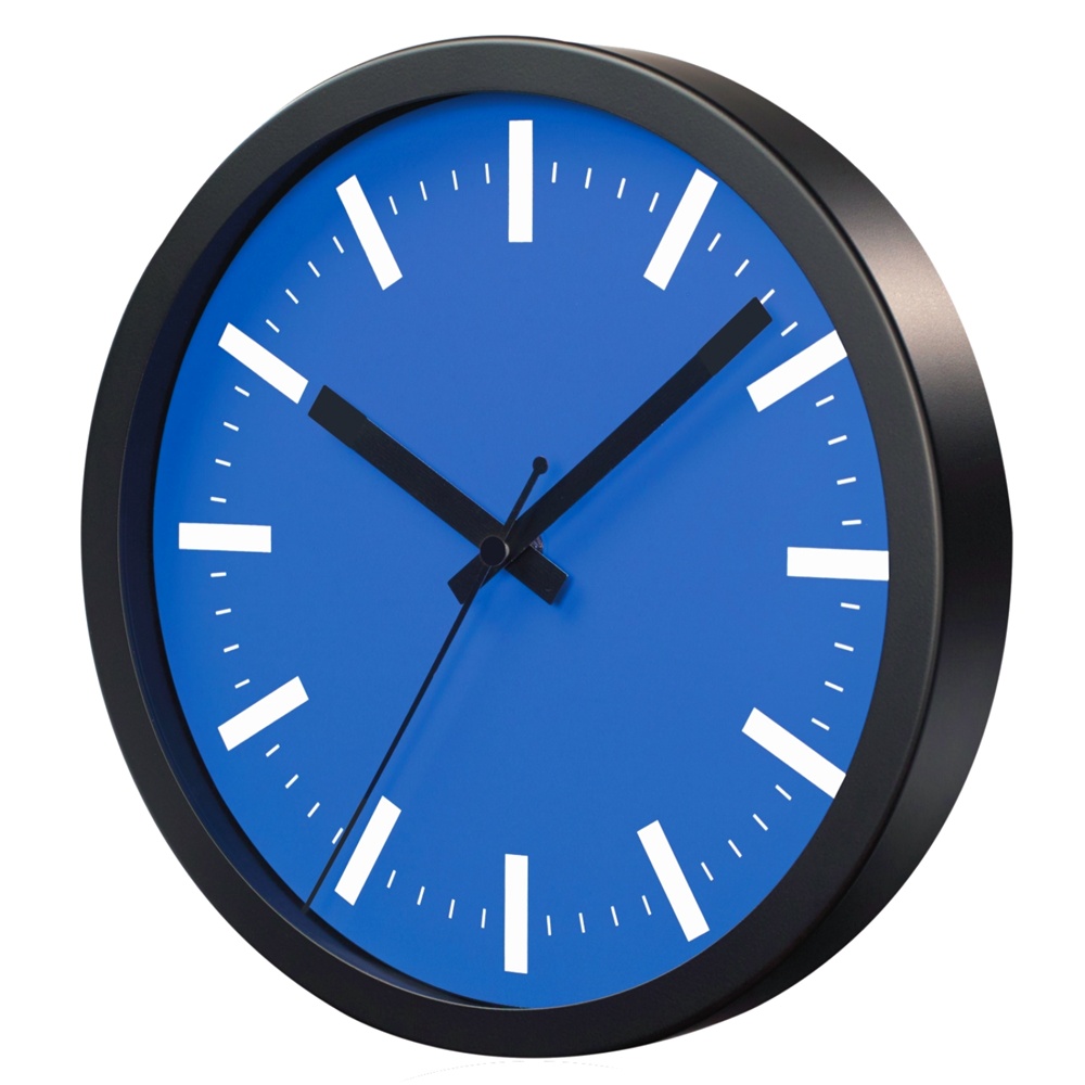 Logo trade advertising products image of: WALL CLOCK SAINT-TROPEZ, Blue