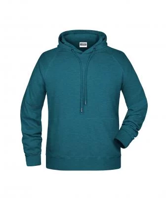 Logo trade business gifts image of: Men's Hoody, petrol-melange