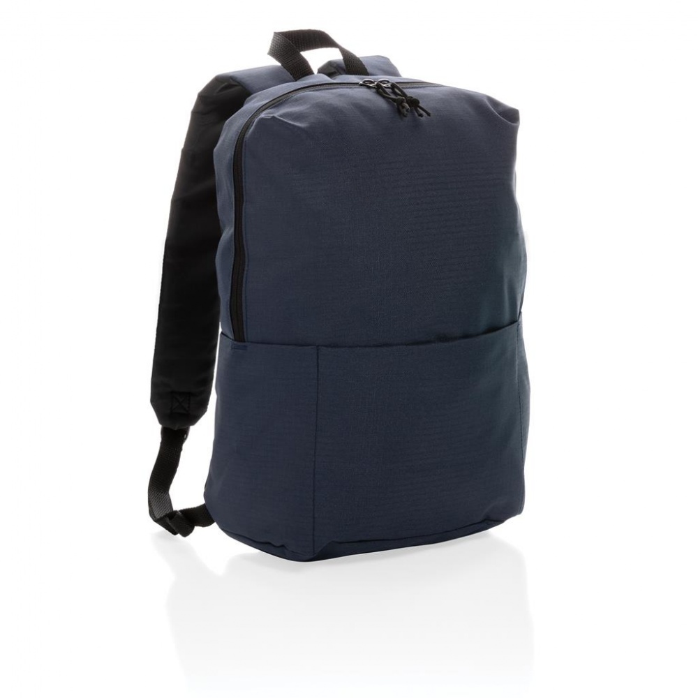 Logo trade promotional gifts image of: Casual backpack PVC free, navy