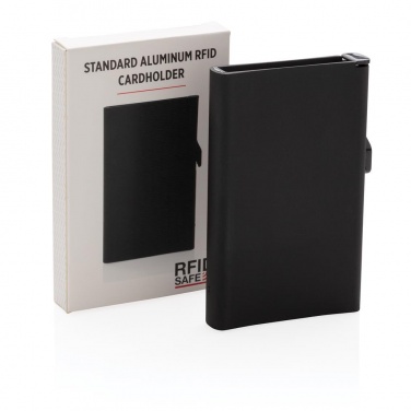 Logotrade promotional gifts photo of: Standard aluminium RFID cardholder, black