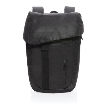 Logo trade corporate gifts picture of: Osaka  rPET backpack, black