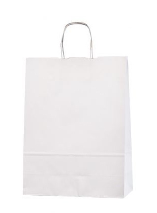 Logotrade promotional gift picture of: PAPERBAG WHITE 23X10X32CM