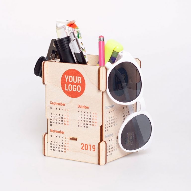 Logo trade advertising product photo of: Calendar-pen holder