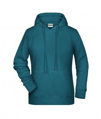 Logo trade promotional items picture of: Ladies' Hoody, petrol-melange