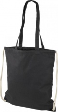 Eliza cotton drawstring, black