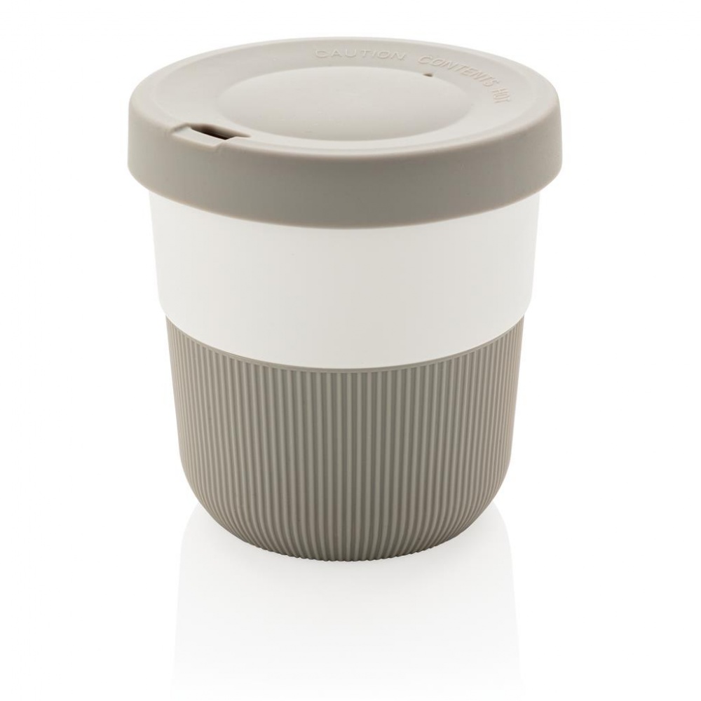 Logotrade corporate gift image of: PLA cup coffee to go 280ml, grey