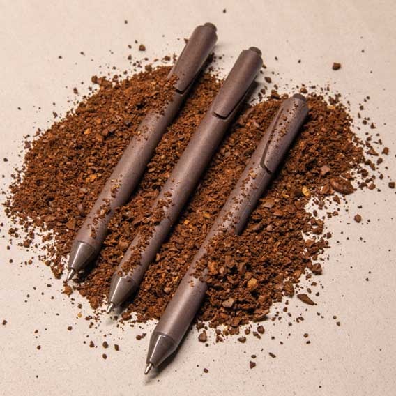 Logo trade promotional giveaway photo of: Coffe pen, dark brown