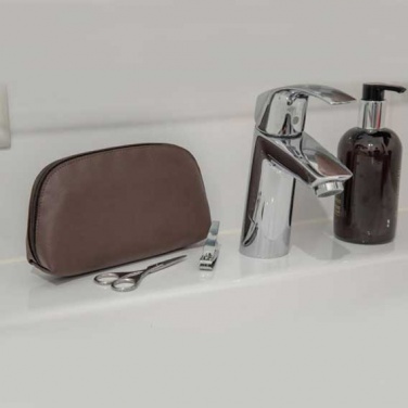 Logo trade promotional products picture of: Apple Leather Toiletry Bag