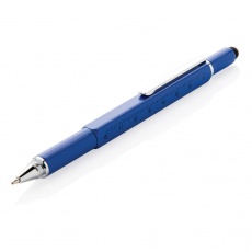 5-in-1 aluminium toolpen, blue