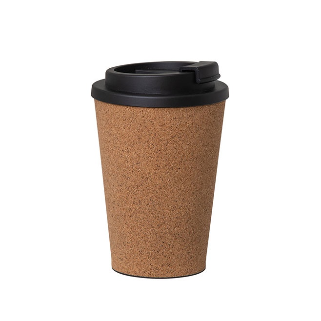 Logo trade promotional giveaway photo of: PLA Cork Cup, 500 ml, brown