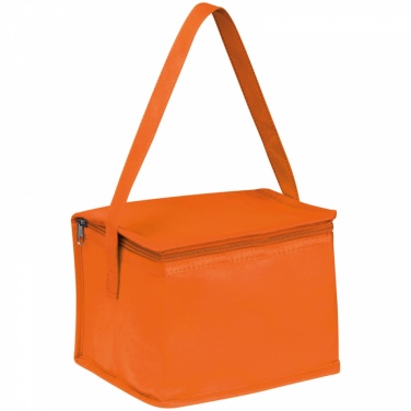 Logotrade promotional merchandise image of: Non-woven cooling bag - 6 cans, Orange