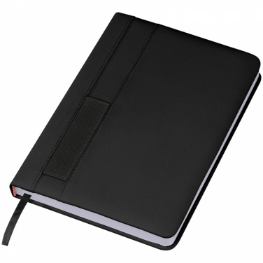 Logotrade promotional products photo of: Notebook with pocket A5, Black