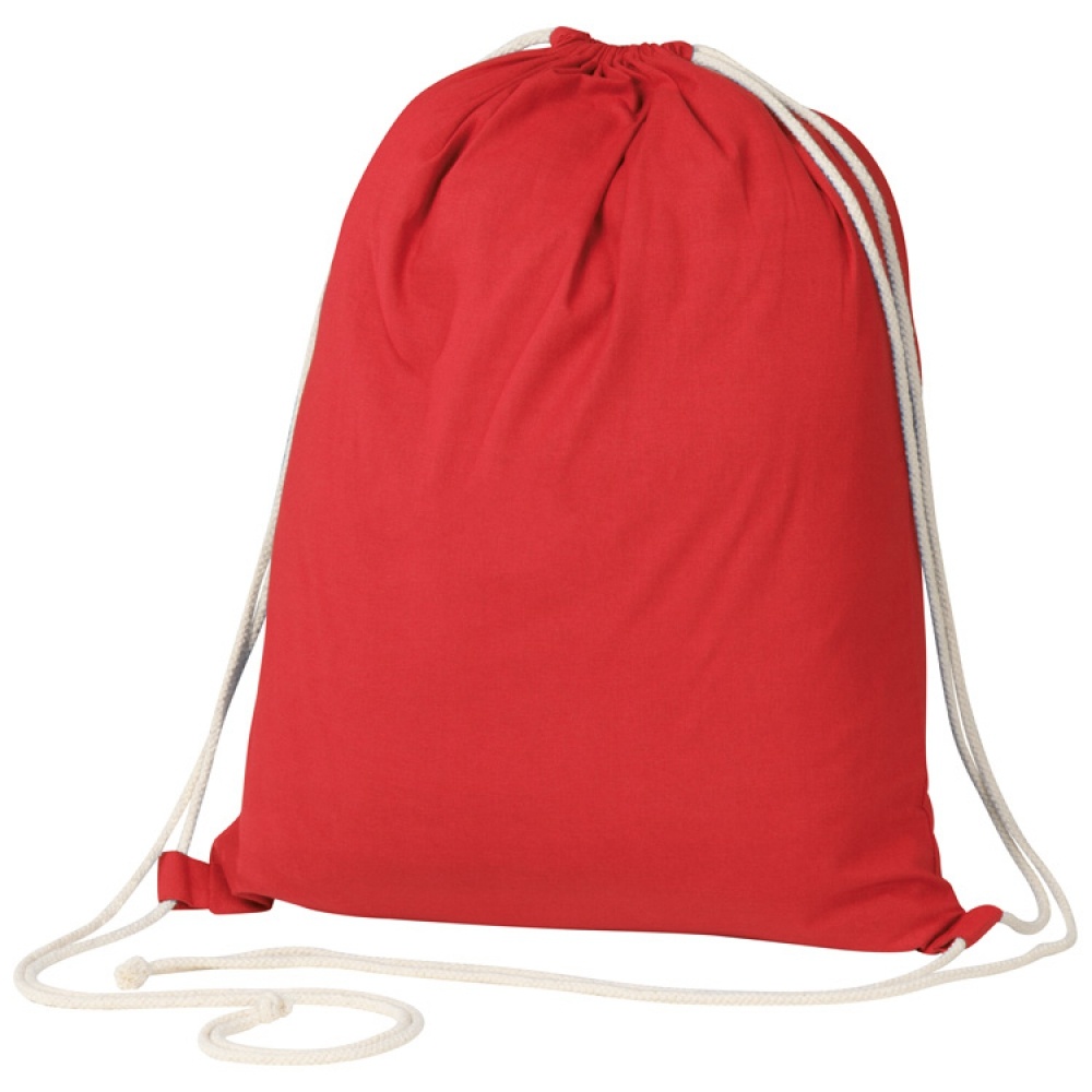 Logo trade business gifts image of: ECO Tex certified Gymbag, Red