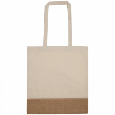 Logotrade business gifts photo of: Carrying bag with jute bottom, White