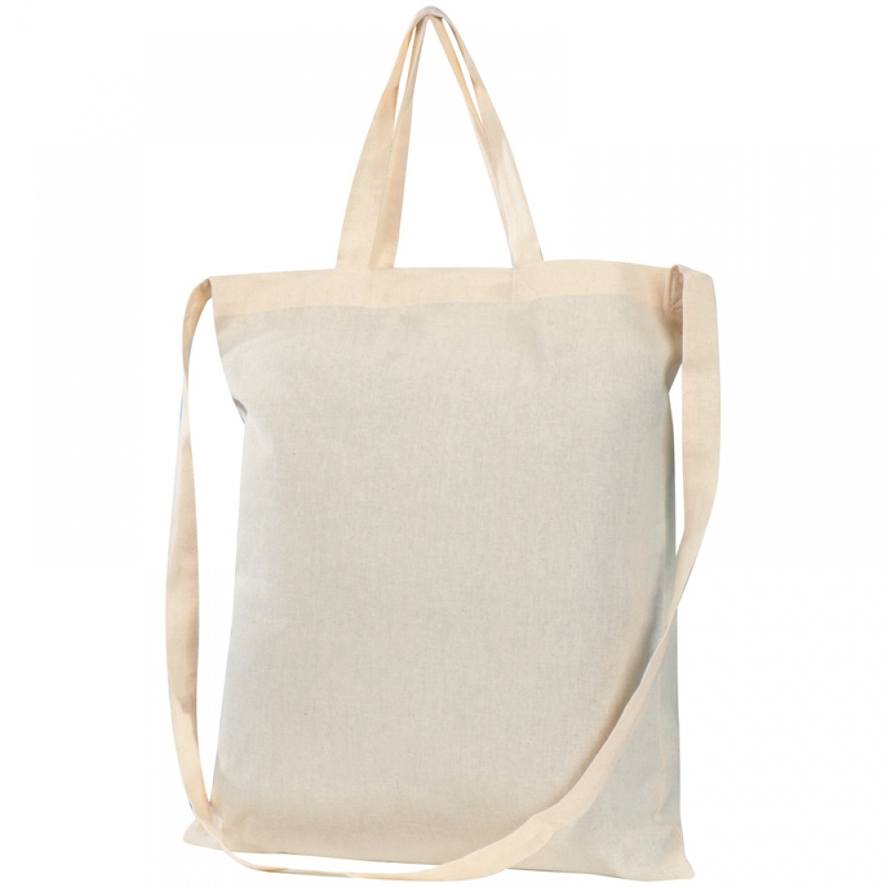 Logo trade corporate gifts picture of: Cotton bag with 3 handles, White