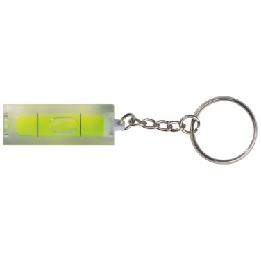 Logo trade advertising products picture of: Spirit level keyring, Yellow