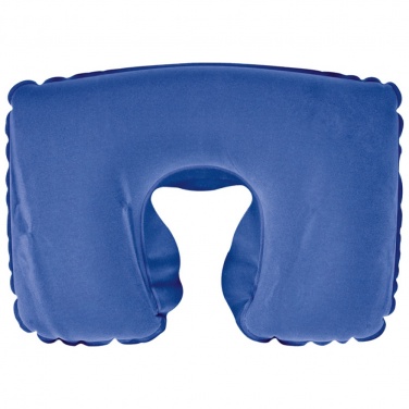 Logo trade advertising product photo of: Inflatable soft travel pillow, Blue