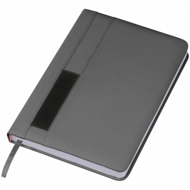 Logotrade business gift image of: Notebook with pocket A5, Grey