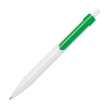 Logotrade advertising product picture of: Ballpen with colored clip, Green