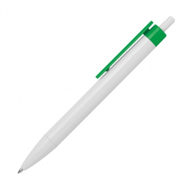 Logotrade business gift image of: Ballpen with colored clip, Green