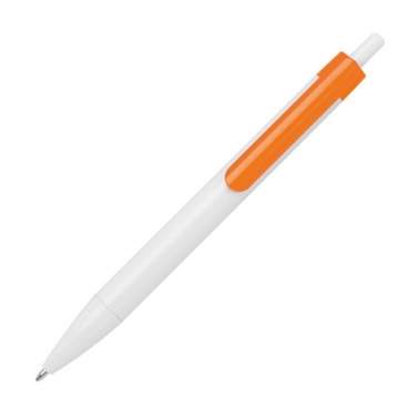 Logotrade promotional product image of: Ballpen with colored clip, Orange