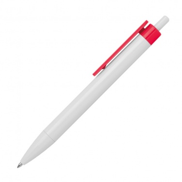 Logo trade corporate gift photo of: Ballpen with colored clip, Red