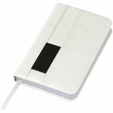 Logo trade promotional product photo of: Notebook with pocket A6, White