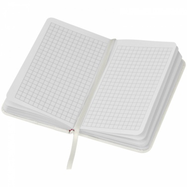 Logo trade promotional item photo of: Notebook with pocket A6, White