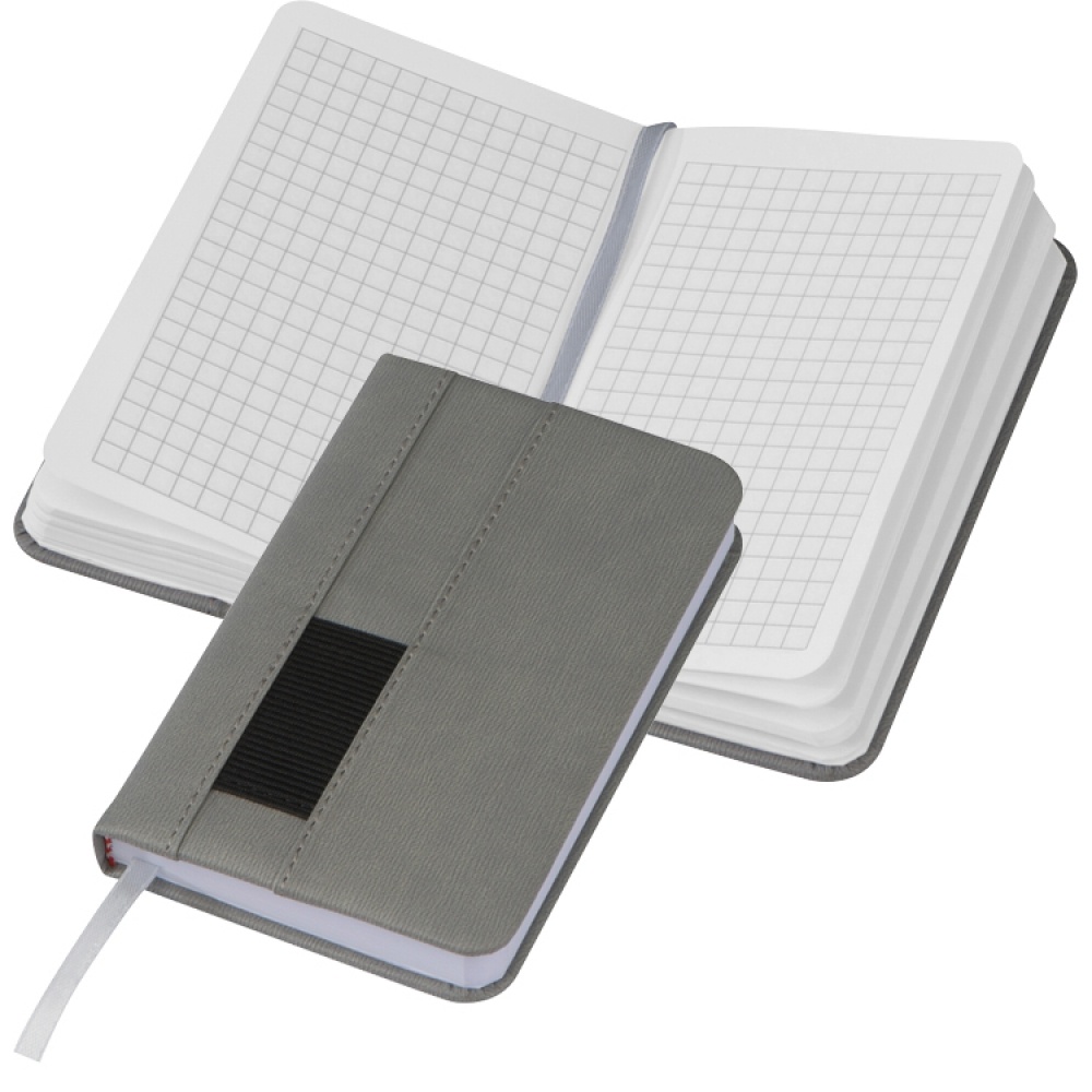 Logotrade promotional items photo of: Notebook with pocket A6, Grey