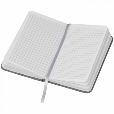 Logo trade promotional gifts image of: Notebook with pocket A6, Grey