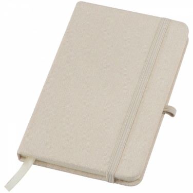 Logo trade advertising product photo of: Canvas notebook A6, Beige