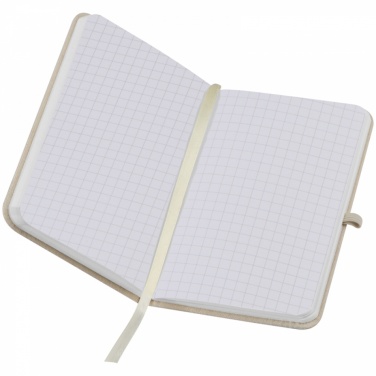 Logo trade advertising products picture of: Canvas notebook A6, Beige