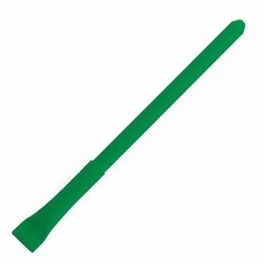 Logo trade promotional merchandise image of: Carboard pen, Green