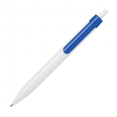 Logotrade advertising product image of: Ballpen with colored clip, Blue