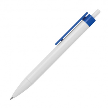 Logo trade corporate gifts picture of: Ballpen with colored clip, Blue